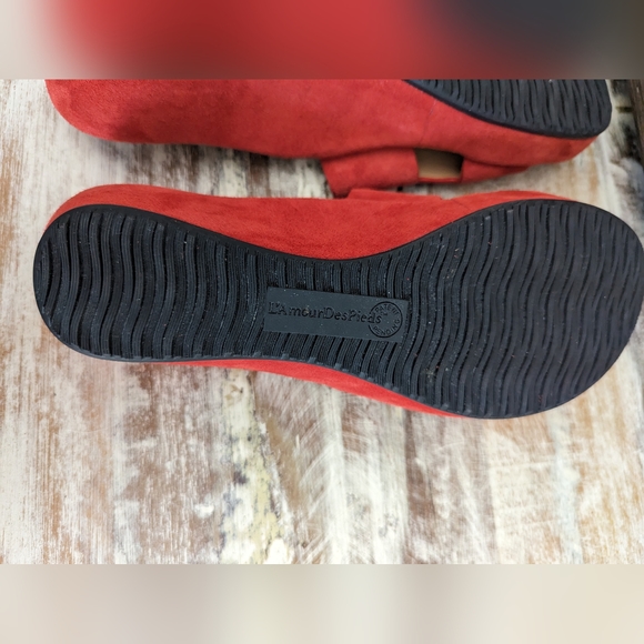 L'Amour Des Pieds, Catiana Suede Slip-on Sandals Size. 6M Women's - Picture 10 of 12